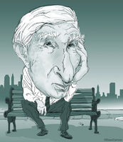 John Updike Caricature
